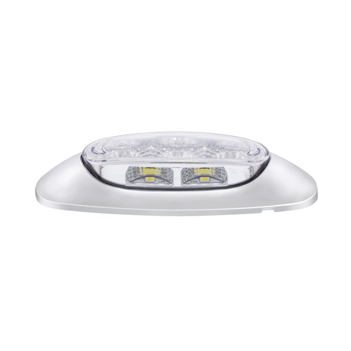 5 LED Reflector Auxiliary/Utility Light With Side Ditch Light -White LED/Clear Lens (Bulk)