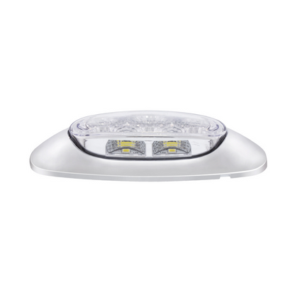 5 LED Reflector Auxiliary/Utility Light With Side Ditch Light -White LED/Clear Lens (Bulk)