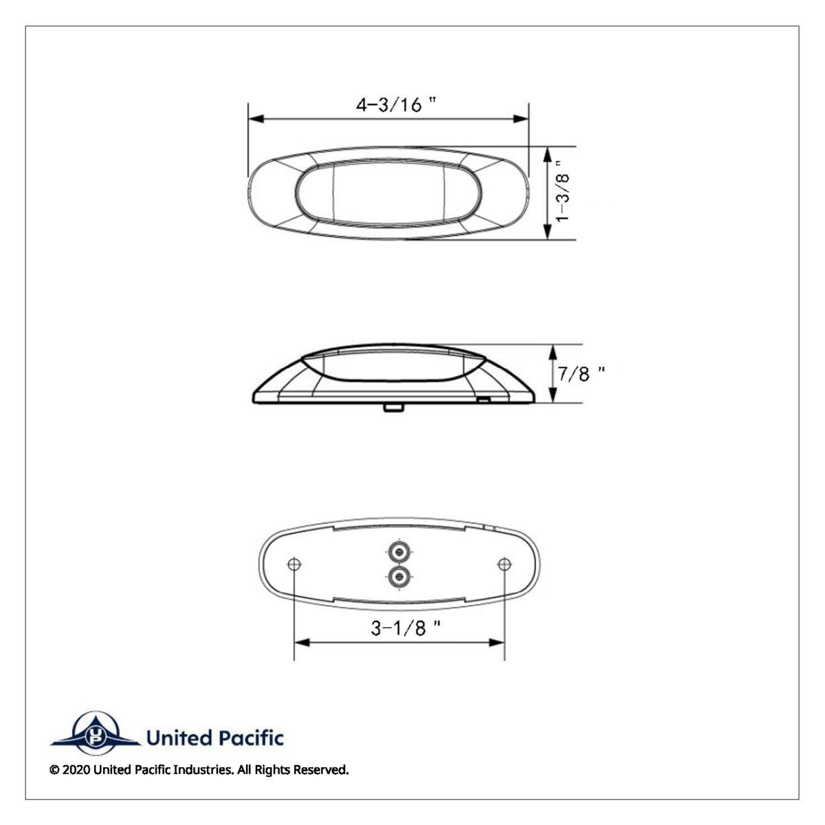 5 LED Reflector Auxiliary/Utility Light With Side Ditch Light -White LED/Clear Lens (Bulk)