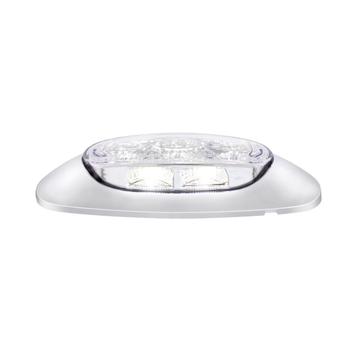 5 LED Reflector Auxiliary/Utility Light With Side Ditch Light -White LED/Clear Lens (Bulk)