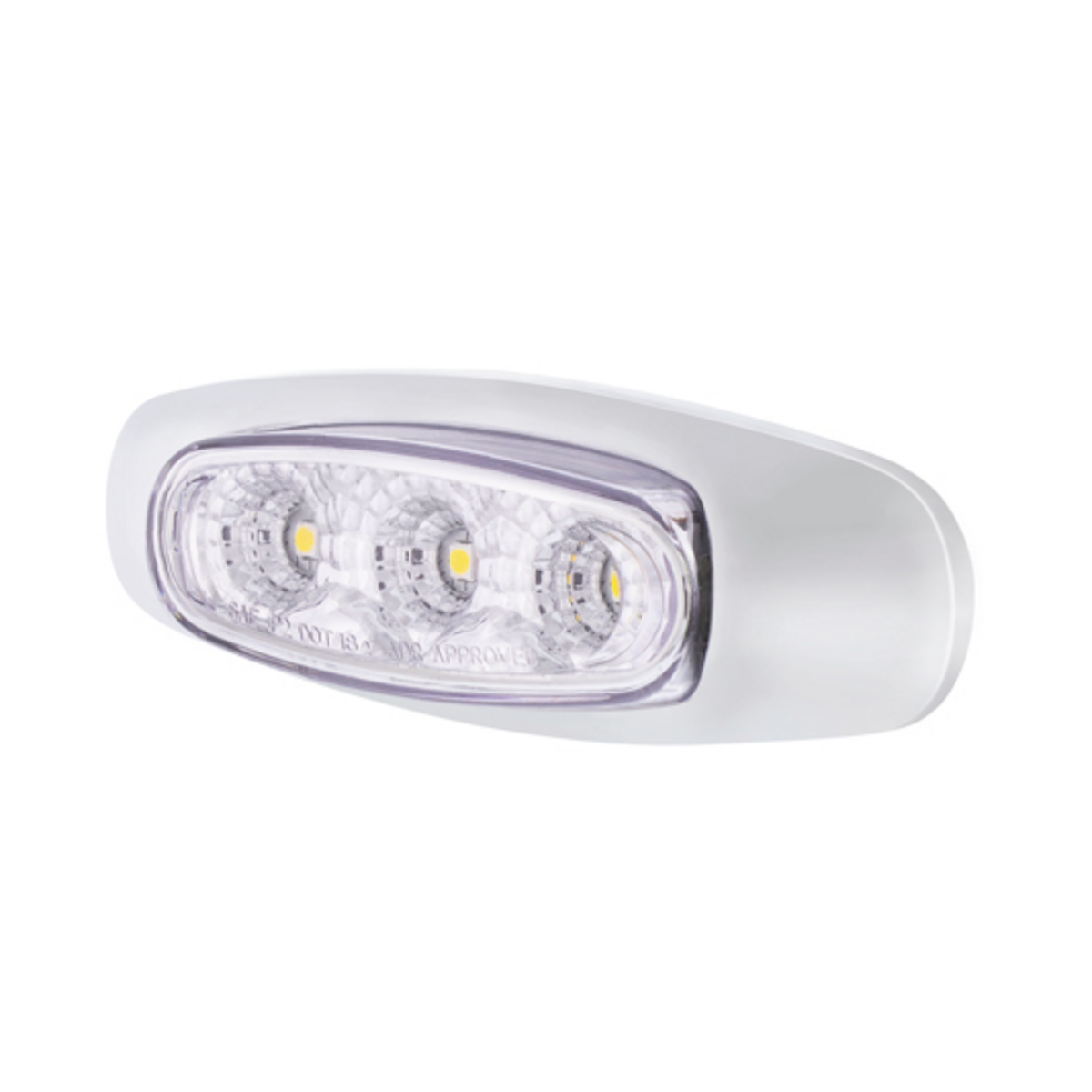 5 LED Reflector Auxiliary/Utility Light With Side Ditch Light -White LED/Clear Lens (Bulk)