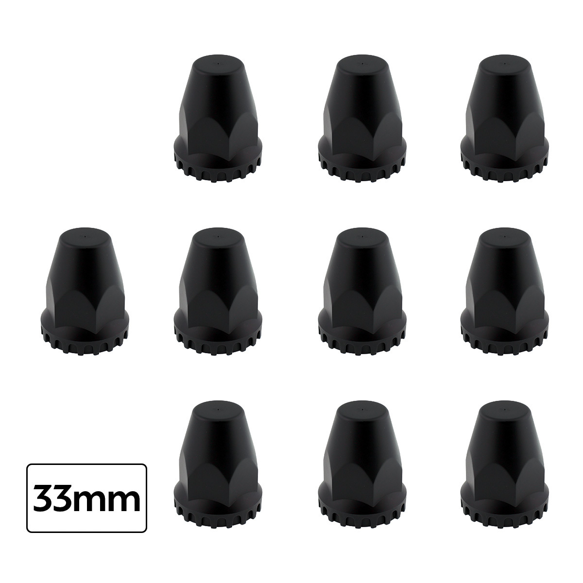 Flat Aero Rear Axle Cover Kit - Matte Black