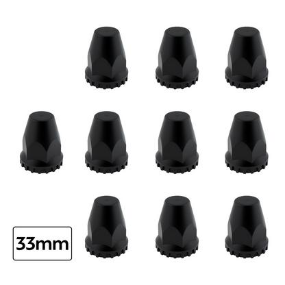 Flat Aero Rear Axle Cover Kit - Matte Black
