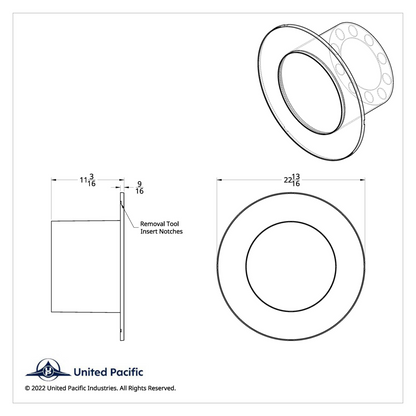 Flat Aero Rear Axle Cover Kit - Matte Black