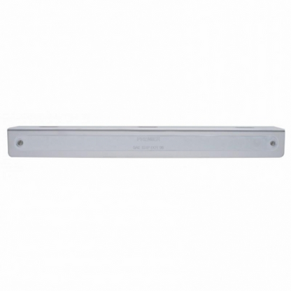 12-3/4" Stainless Light Bracket With 14 LED 12" Light Bar - Amber LED/Chrome Lens
