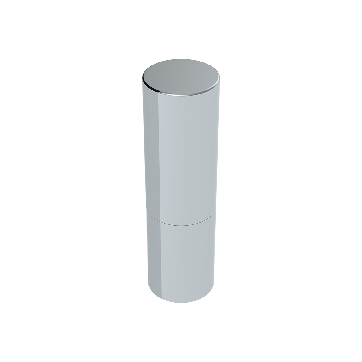 33mm X 7-1/4" Chrome Plastic Tall Cylinder Nut Cover - Thread-On (Bulk)