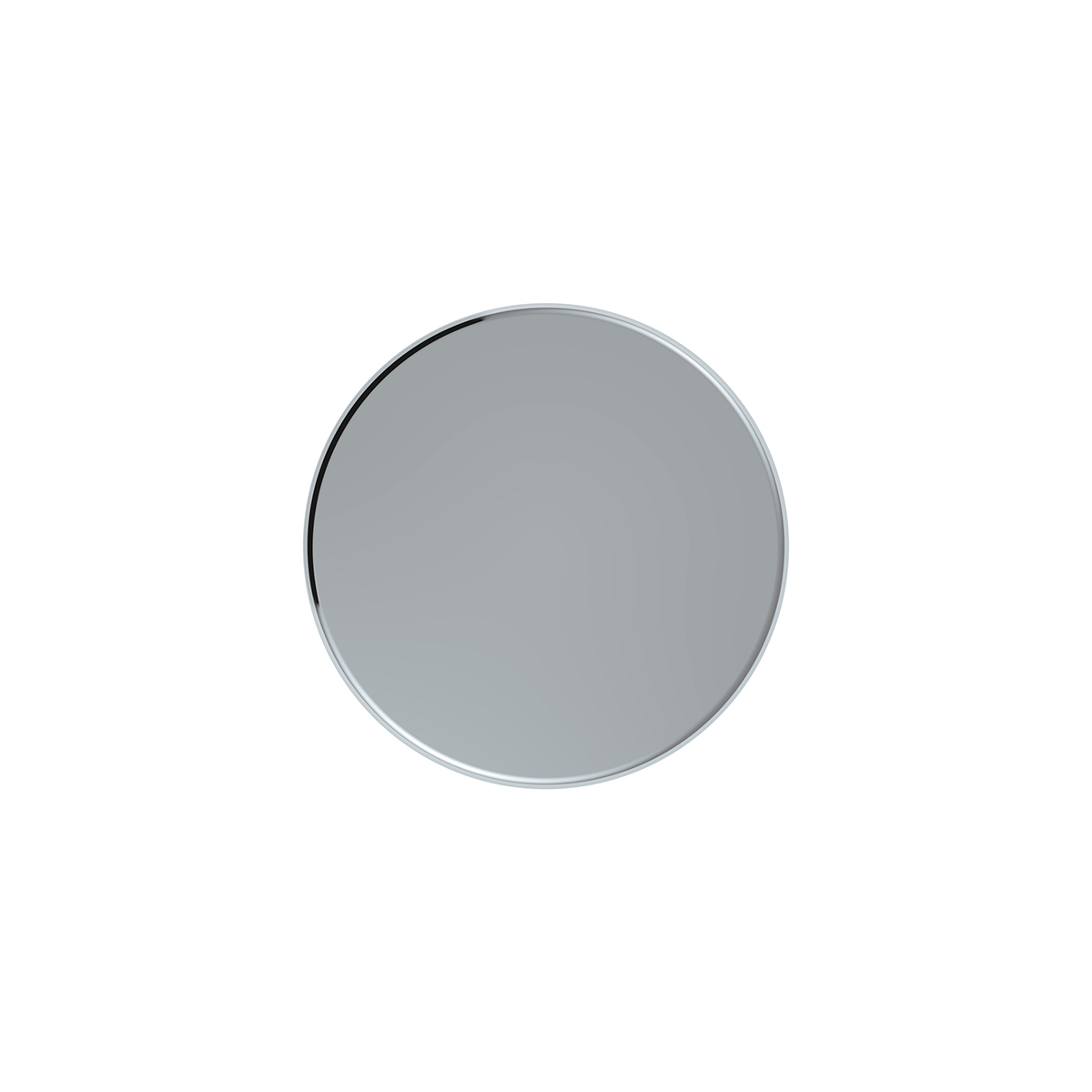 33mm X 7-1/4" Chrome Plastic Tall Cylinder Nut Cover - Thread-On (Bulk)