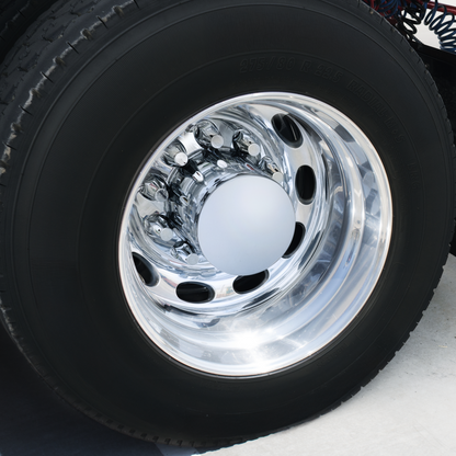 Dome Axle Cover Combo Kit With 33mm Standard Thread-On Nut Covers & Nut Cover Tool - Chrome