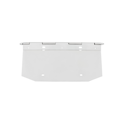 Chrome 1 License Plate Angled Holder With Hinge