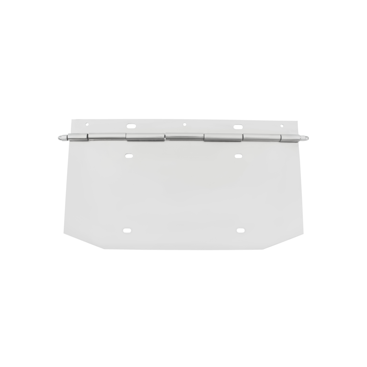 Chrome 1 License Plate Angled Holder With Hinge