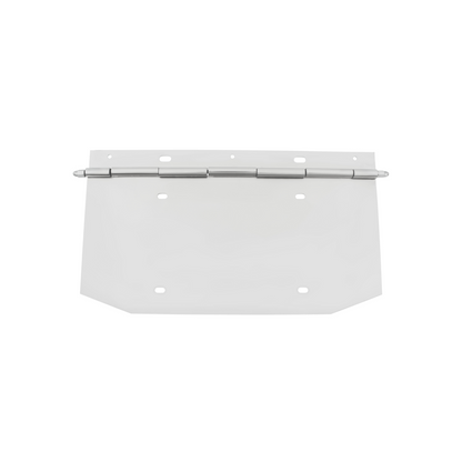 Chrome 1 License Plate Angled Holder With Hinge