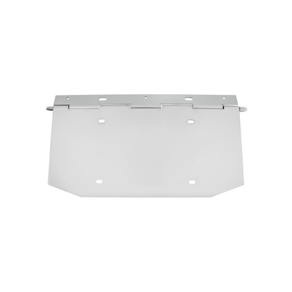 Chrome 1 License Plate Angled Holder With Hinge