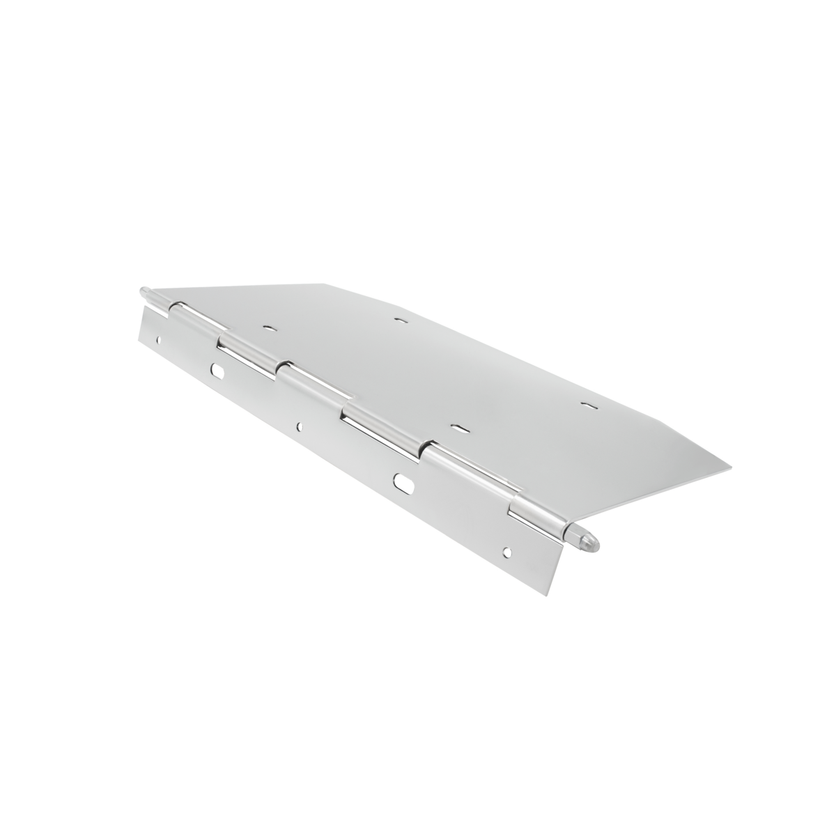 Chrome 1 License Plate Angled Holder With Hinge