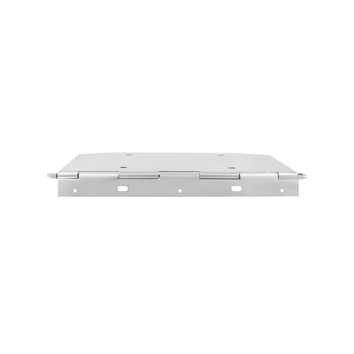 Chrome 1 License Plate Angled Holder With Hinge