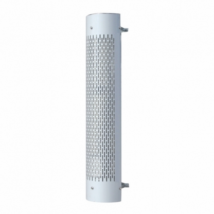 48" Tall 270 Degree Stainless Exhaust Muffler Shield For 9" Diameter Exhaust - Vertical Slot
