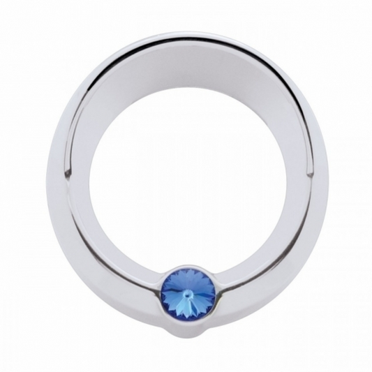 Signature Series Small Gauge Cover With Visor For Freightliner - Blue Crystal