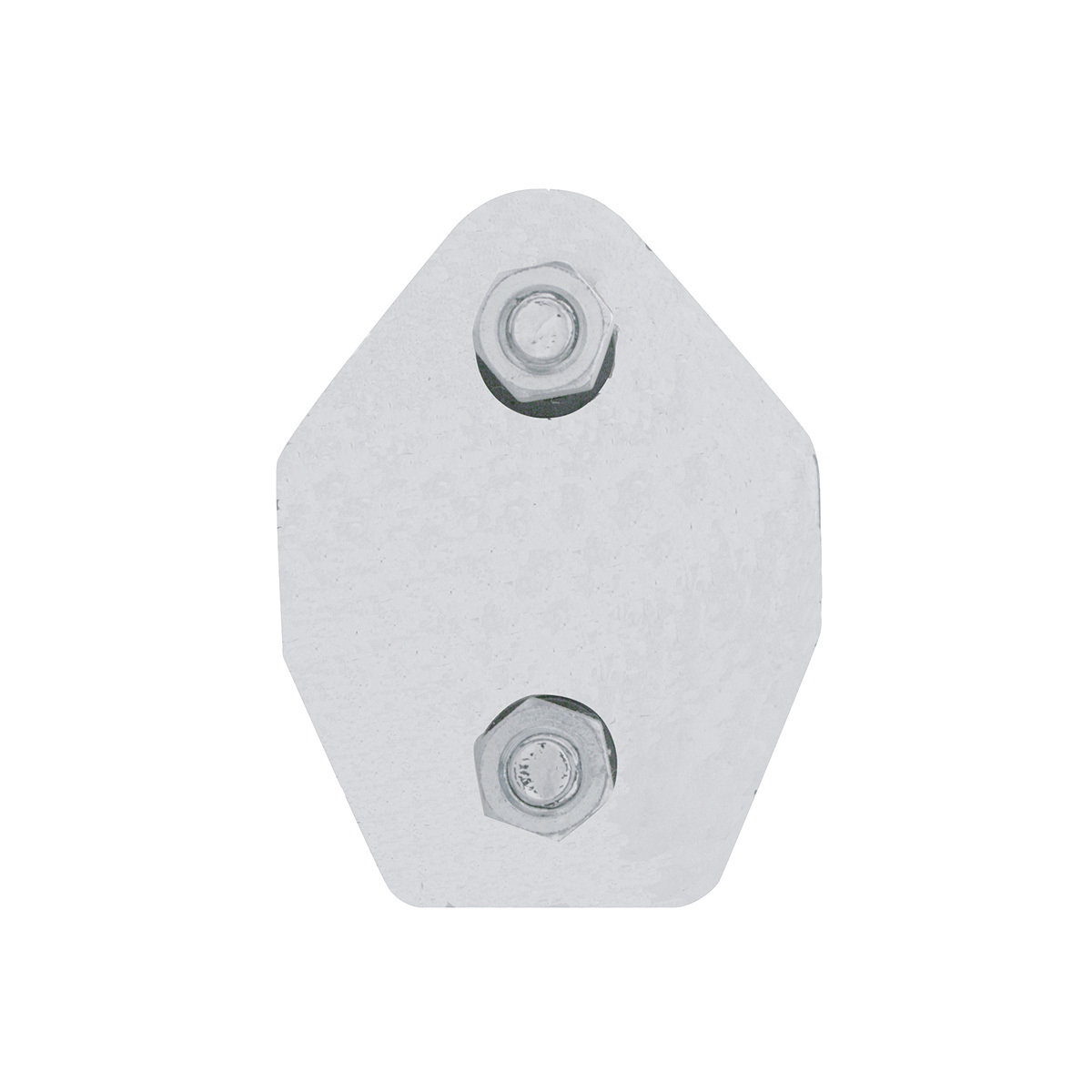 30" Stainless 45-Degree Angled Heavy Duty Mud Flap Hangers - 2.5" Bolt Pattern (Pair)