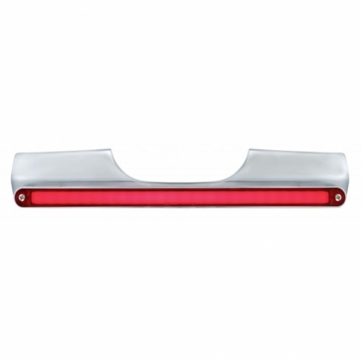 Motorcycle Rear Signal Light Bar With 24 LED 12" GloLight Bar - Red LED/Red Lens