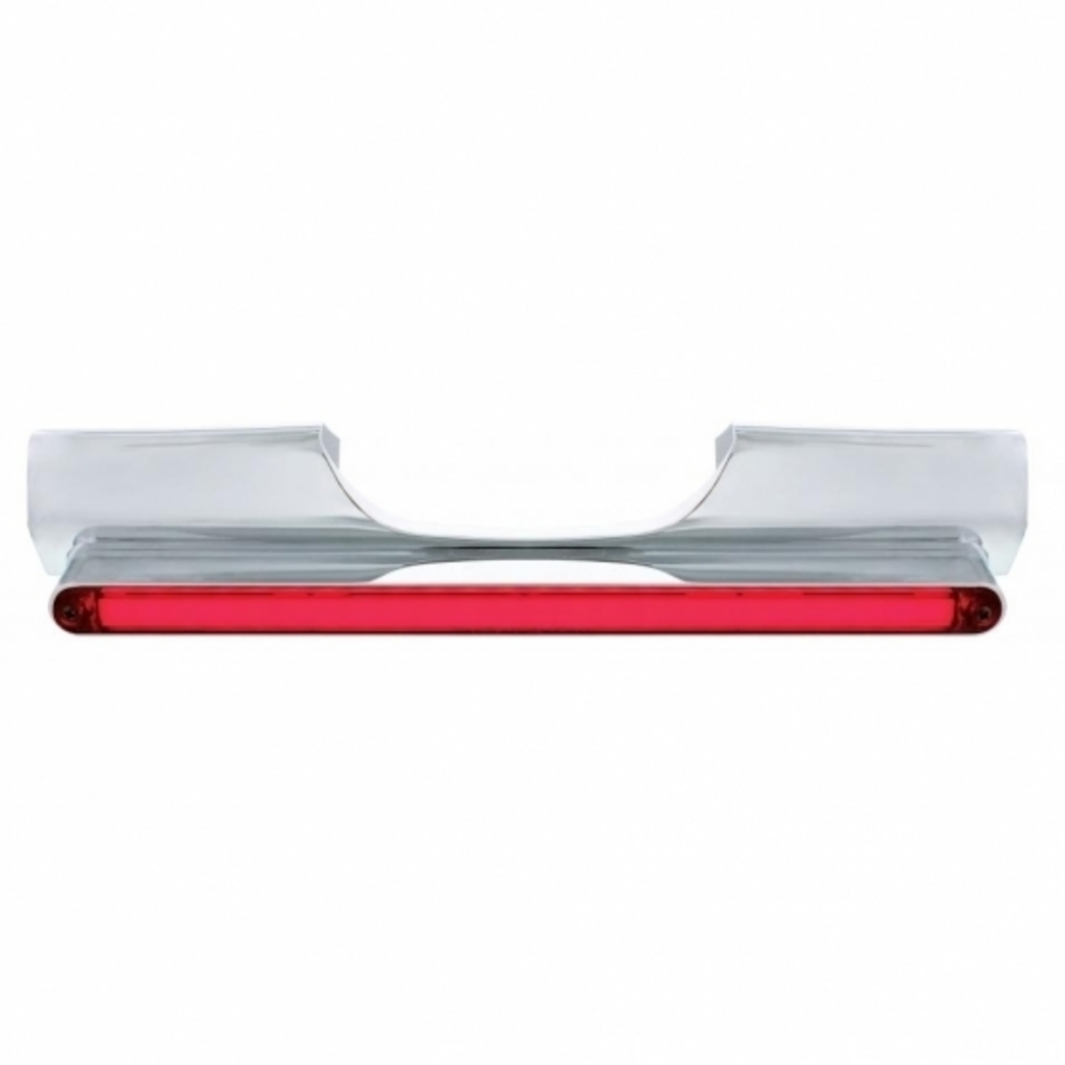 Motorcycle Rear Signal Light Bar With 24 LED 12" GloLight Bar - Red LED/Red Lens