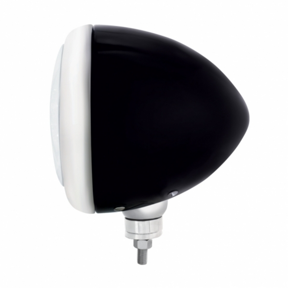 Black Guide Headlight 11 LED Bulb - Chrome