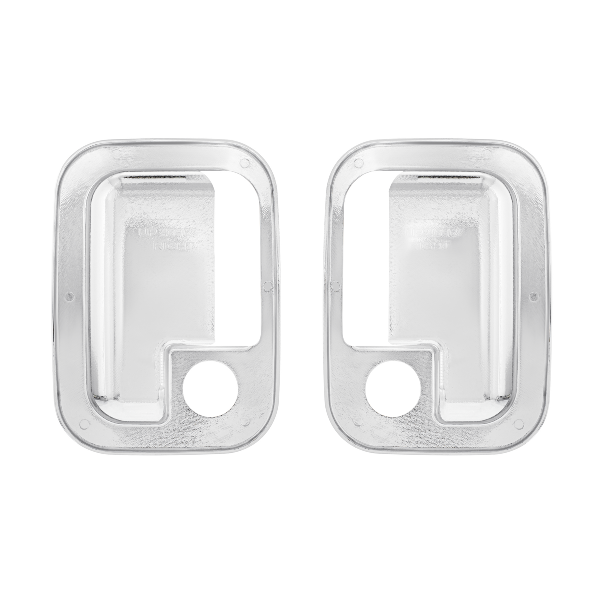 Chrome Exterior Door Handle Cover For 2003+ Kenworth & 2004+ Peterbilt Trucks- Pair (Driver & Passenger)
