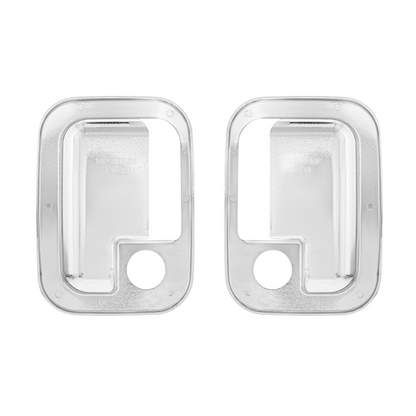 Chrome Exterior Door Handle Cover For 2003+ Kenworth & 2004+ Peterbilt Trucks- Pair (Driver & Passenger)
