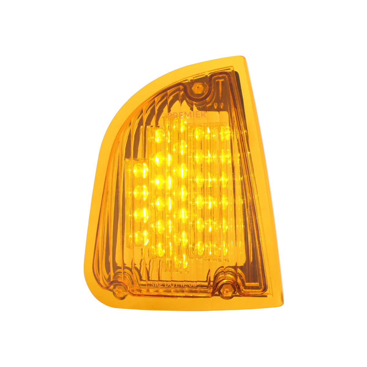 29 LED Turn Signal Light For 1985-2007 Kenworth T600 (Passenger) - Amber LED/Amber Lens