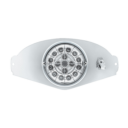 304 SS Above Door Dome Light Kit W/ 17 LED Double Fury Watermelon For 2008-2017 FL Cascadia-Red & White LED