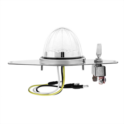304 SS Above Door Dome Light Kit W/ 17 LED Double Fury Watermelon For 2008-2017 FL Cascadia-Red & White LED