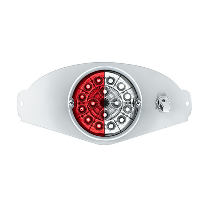 304 SS Above Door Dome Light Kit W/ 17 LED Double Fury Watermelon For 2008-2017 FL Cascadia-Red & White LED