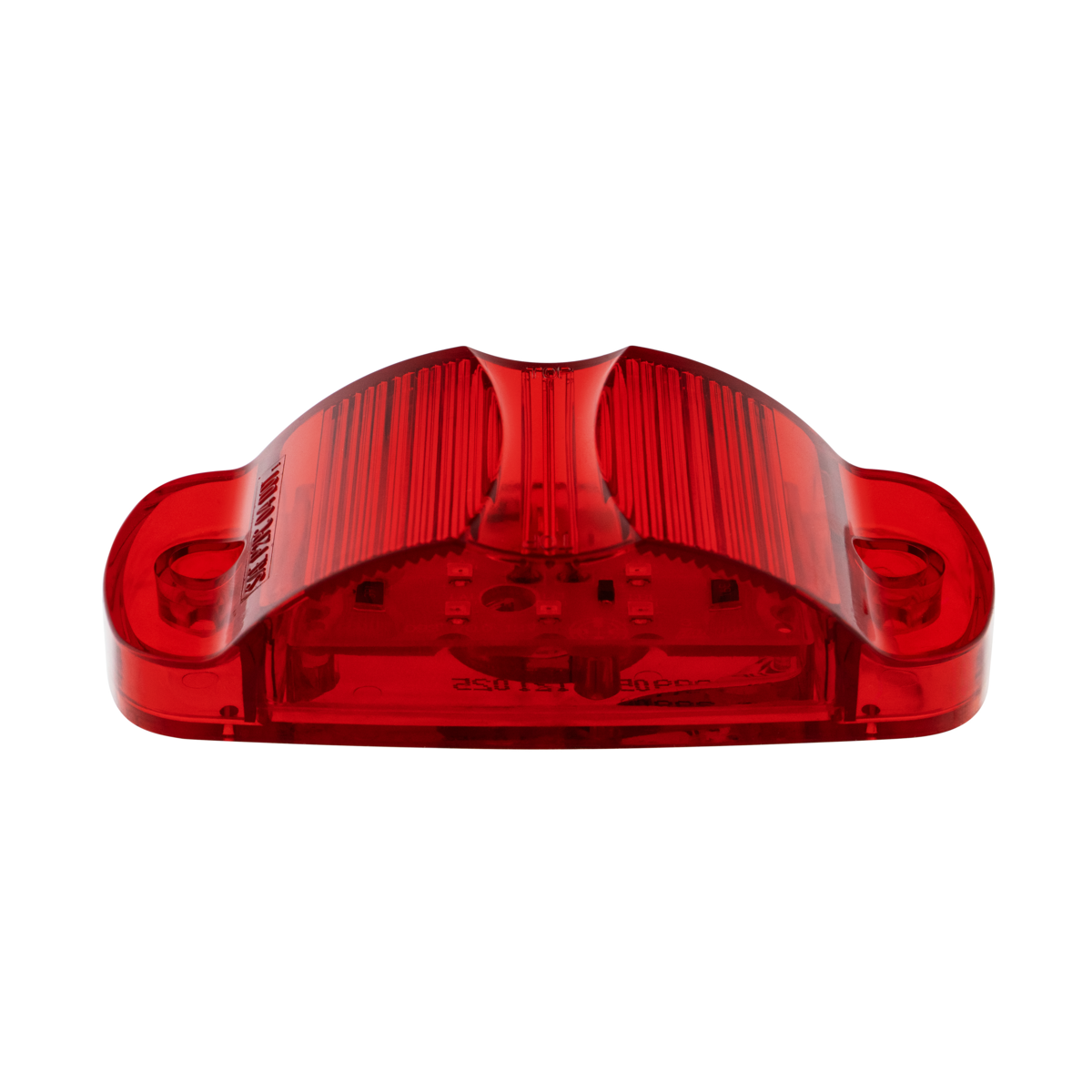 8 LED Rectangular Clearance/Marker Light - Red LED/Red Lens (Bulk)