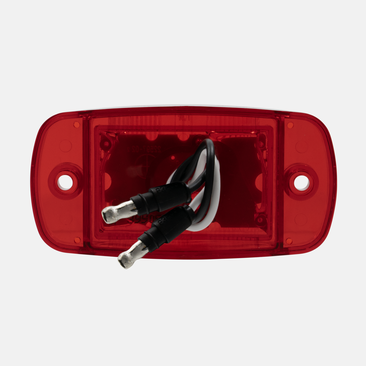 8 LED Rectangular Clearance/Marker Light - Red LED/Red Lens (Bulk)