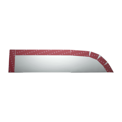 304 Stainless Steel 8" Chop Top Window Trim For Kenworth T680/T880 Trucks (Pair)