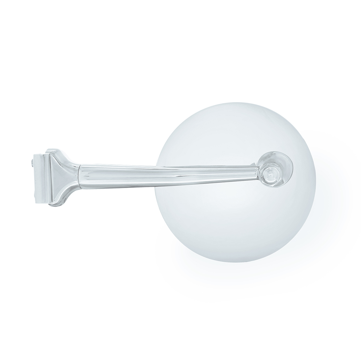 4" Stainless Steel Peep Mirror With Chrome Straight Arm And Convex Mirror Glass