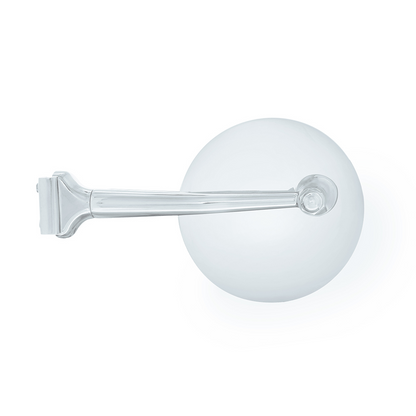 4" Stainless Steel Peep Mirror With Chrome Straight Arm And Convex Mirror Glass