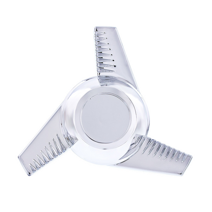 Chrome Plastic 3 Bar Left Swing Hubcap Spinner Only