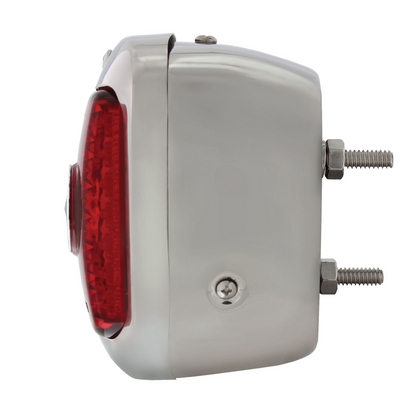 23 LED Tail Light Assembly With SS Housing & Blue Dot For 1940-53 Chevy & GMC Truck - R/H