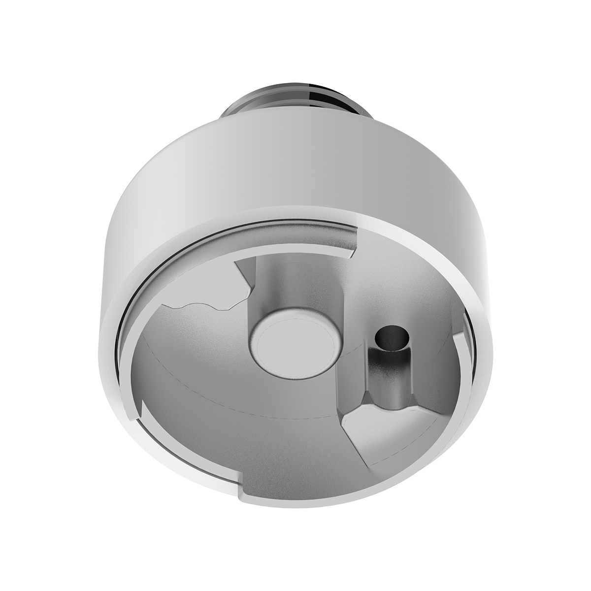 M30X3.5 Thread-On Shift Knob Mounting Adapter For Eaton Fuller Style 9/10 Shifter - Pearl White