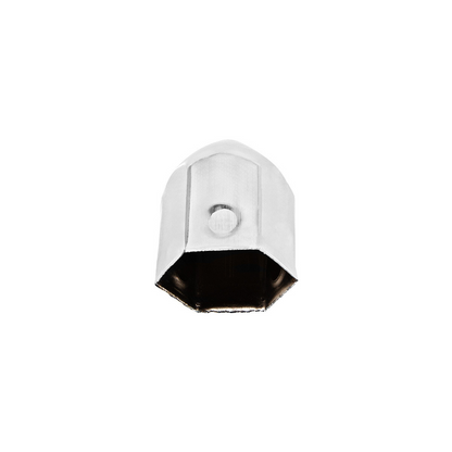 1-1/2" x 2-1/4" Chrome Steel Pointed Nut Covers (10-Pack)