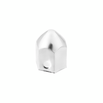 1-1/2" x 2-1/4" Chrome Steel Pointed Nut Covers (10-Pack)