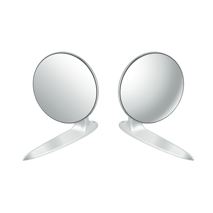 Exterior Mirror Bundle With LED Turn Signal for 1955-1957 Chevy Passenger Car (Pair)