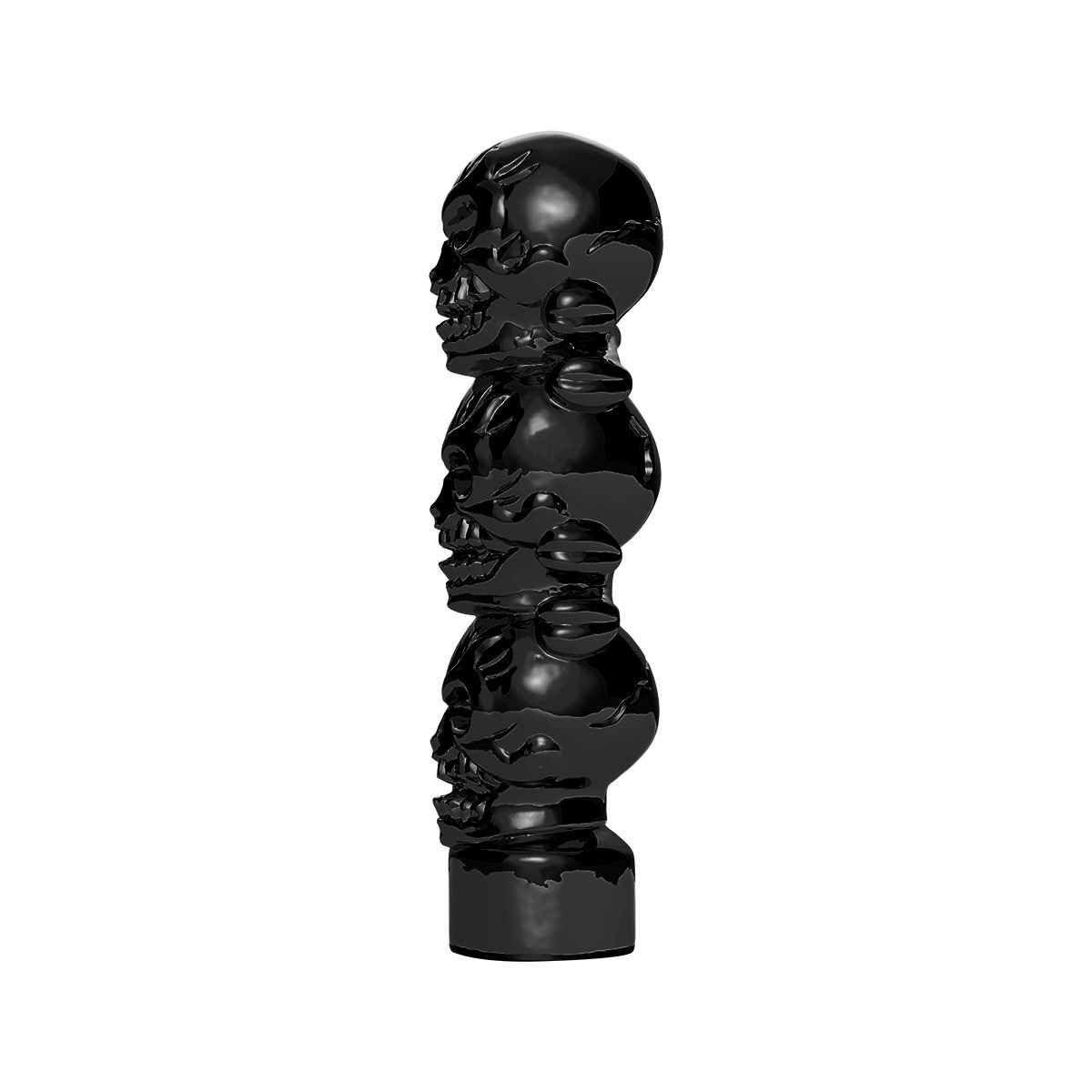 1/2"-13 Thread-On 3 Skull Candy Color Shift Knob-Glossy Black