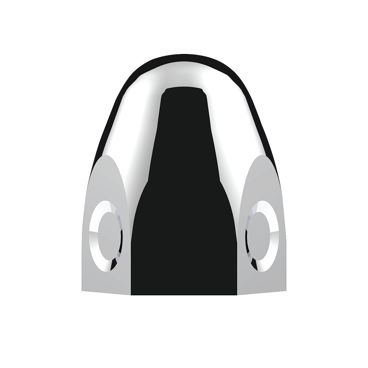 1-1/2" X 2" Chrome Steel Bullet Nut Cover
