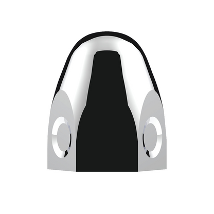 1-1/2" X 2" Chrome Steel Bullet Nut Cover