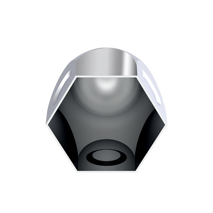 1-1/2" X 2" Chrome Steel Bullet Nut Cover