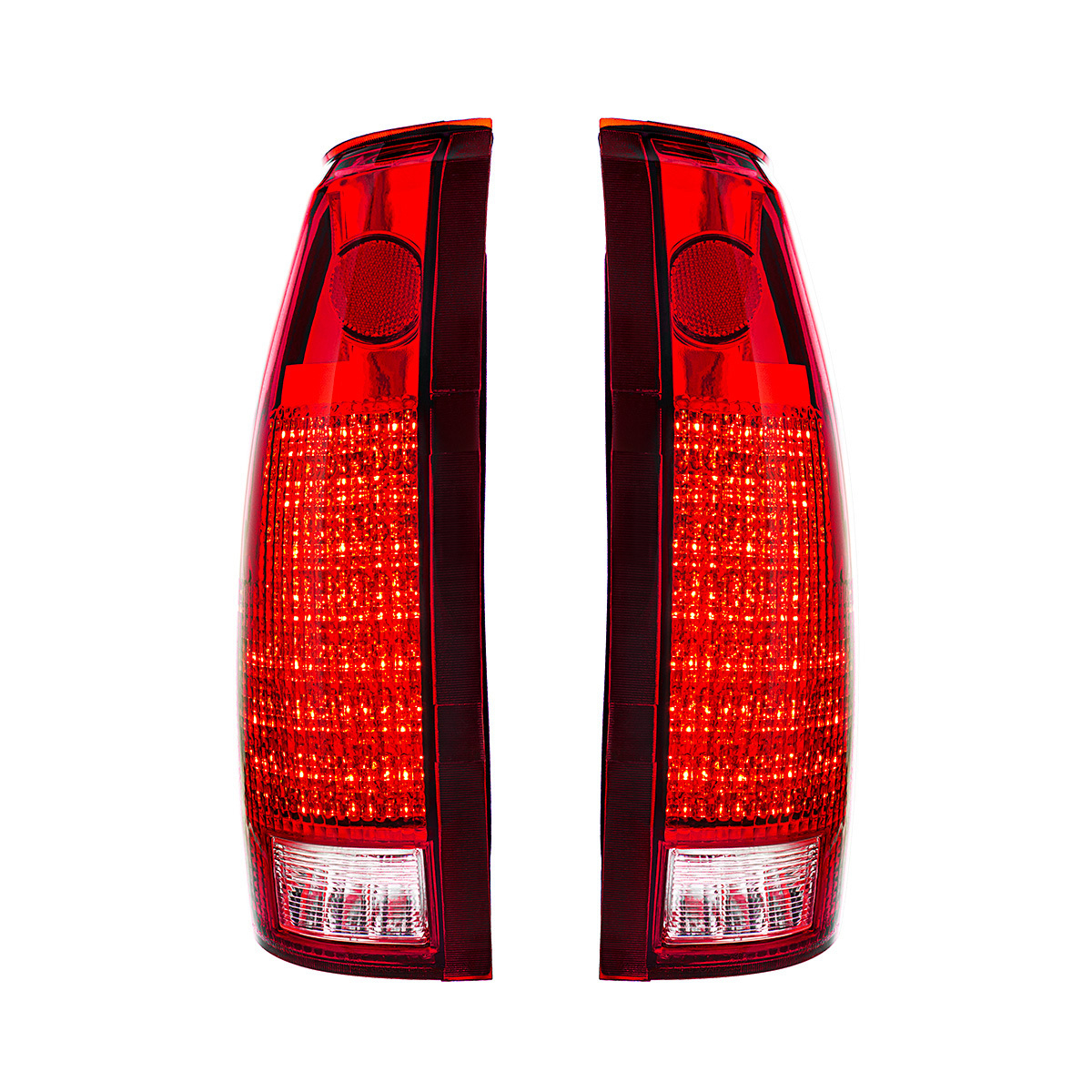 24 LED Tail Light With 6 LED Backup Light Assembly For 1988-2000 Chevrolet & GMC Truck (Pair)