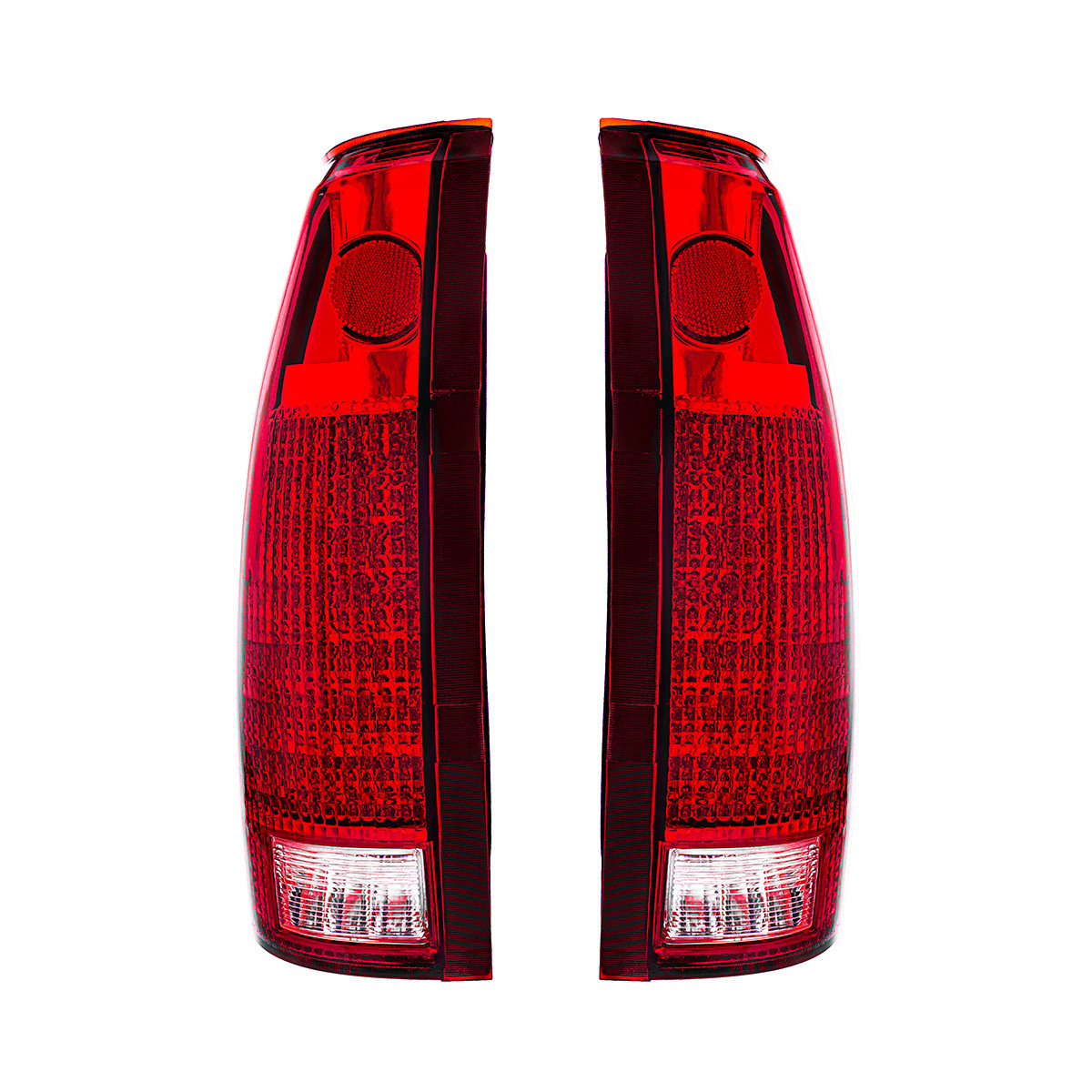 24 LED Tail Light With 6 LED Backup Light Assembly For 1988-2000 Chevrolet & GMC Truck (Pair)