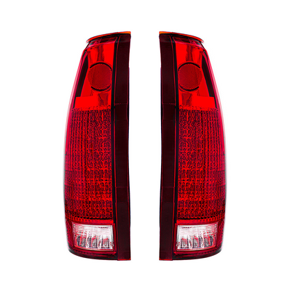 24 LED Tail Light With 6 LED Backup Light Assembly For 1988-2000 Chevrolet & GMC Truck (Pair)
