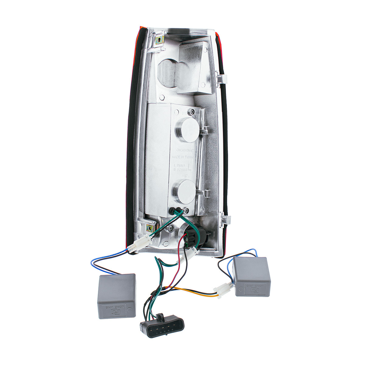 24 LED Tail Light With 6 LED Backup Light Assembly For 1988-2000 Chevrolet & GMC Truck (Pair)