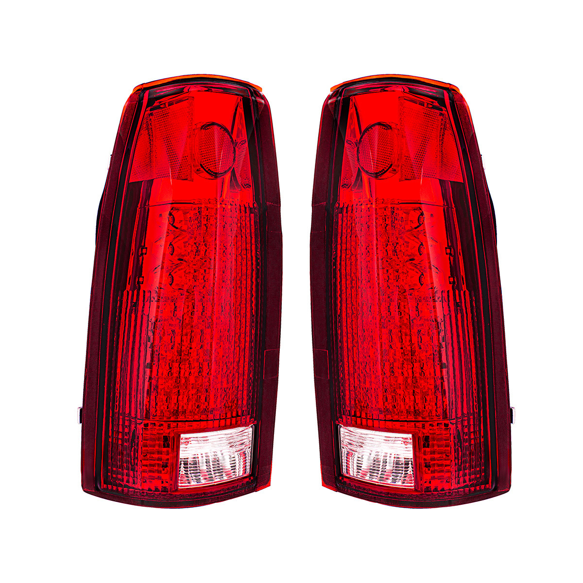 24 LED Tail Light With 6 LED Backup Light Assembly For 1988-2000 Chevrolet & GMC Truck (Pair)
